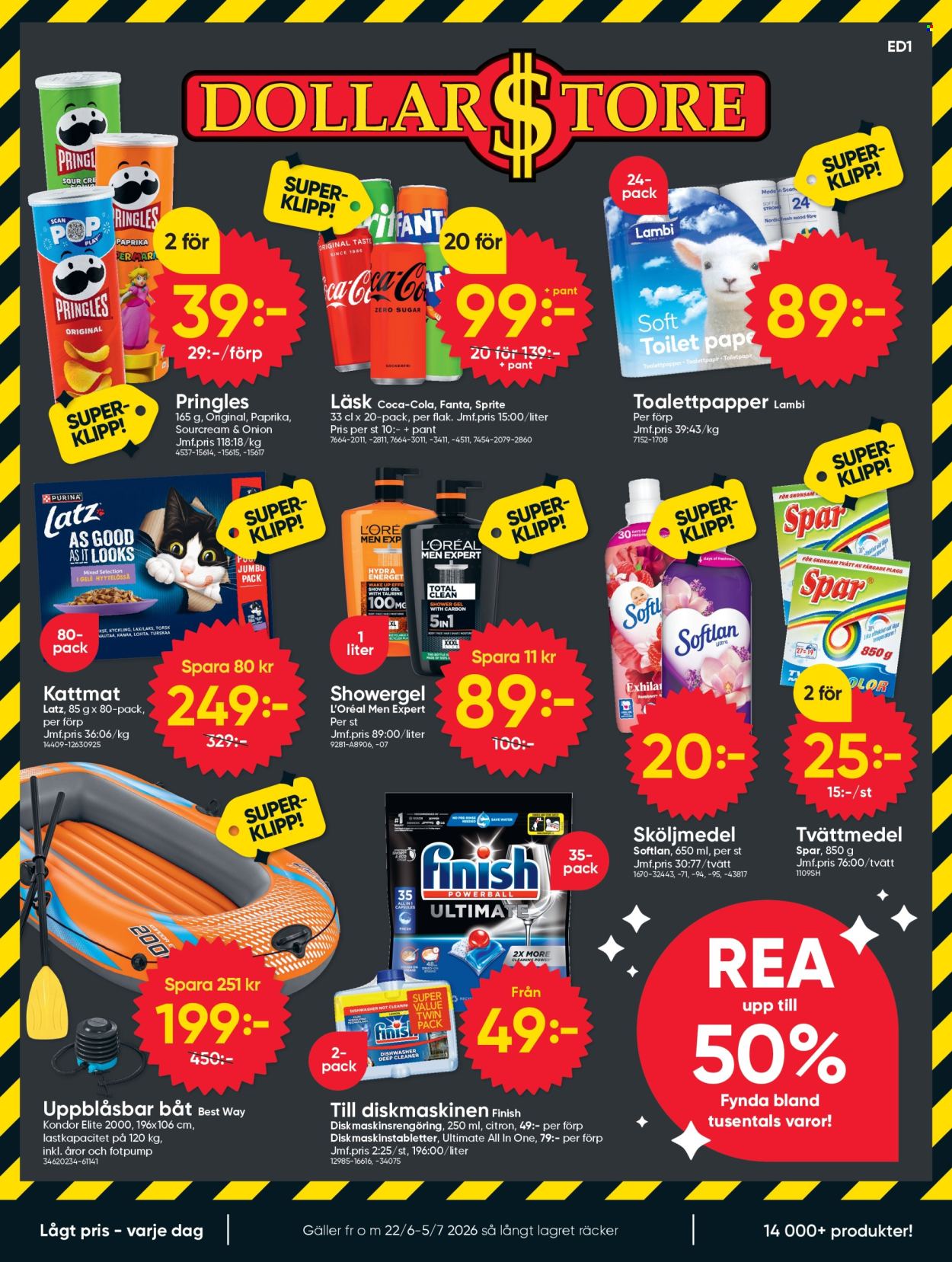 DollarStore reklamblad - 22/6 2026 - 5/7 2026. Sida 1