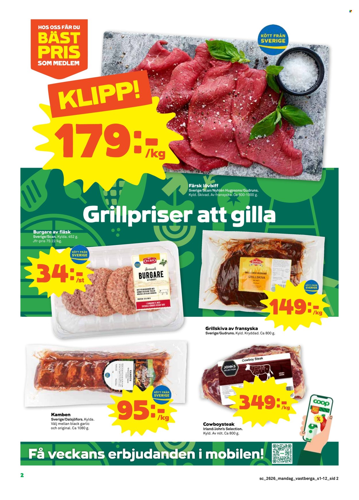 Stora Coop reklamblad - 22/6 2026 - 28/6 2026. Sida 2