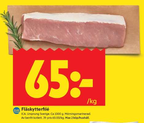 FLÄSKYTTERFILÉ