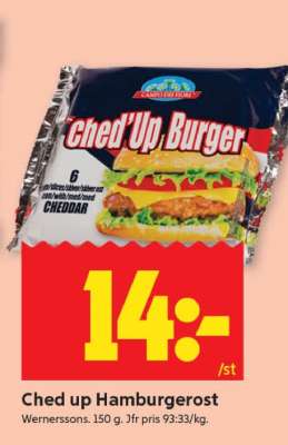 Ched up Hamburgerost