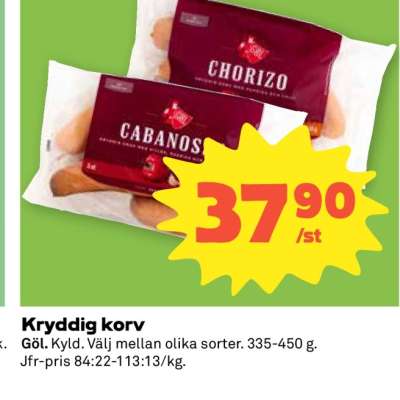 Kryddig Korv