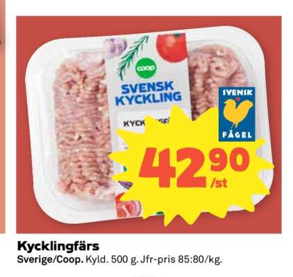 Kycklingfärs