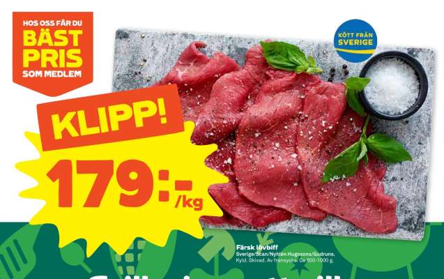 Färsk Lövbiff