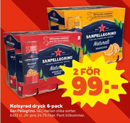 Kolsyrad Dryck 6-Pack