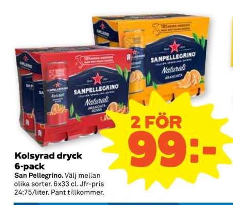 Kolsyrad Dryck 6-Pack