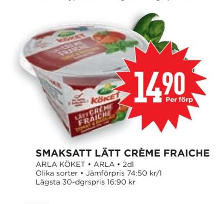 Smaksatt Lätt Crème Fraiche