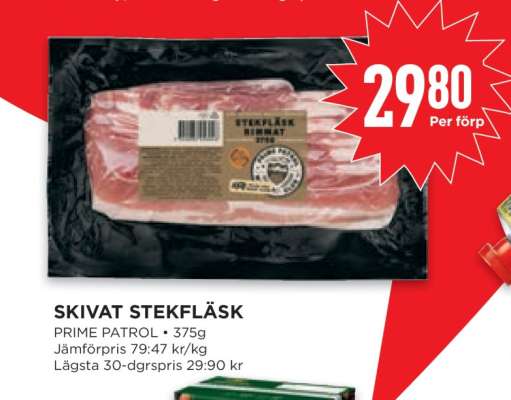 SKIVAT STEKFLÄSK