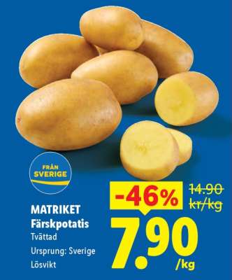 Matriket Färskpotatis