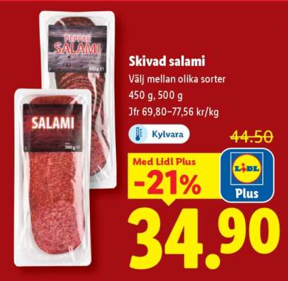 SKIVAD SALAMI