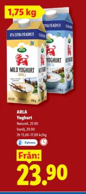 Arla yoghurt