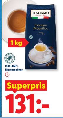 Italiamo Espressobönor
