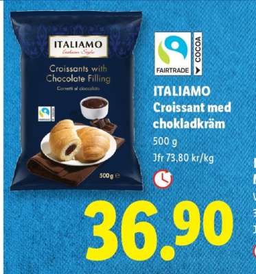 ITALIAMO Croissant med chokladkräm