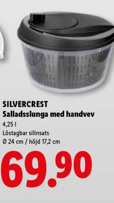 SILVERCREST Salladsslunga med handvev