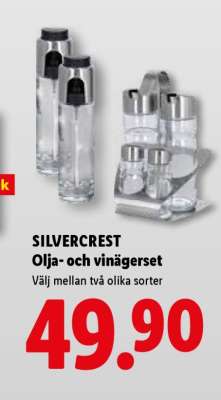 SILVERCREST Olja- och vinägerset