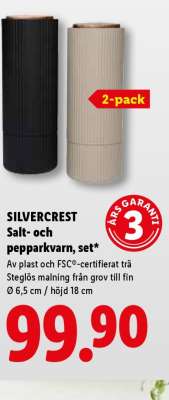 SILVERCREST Salt- och pepparkvarn, set