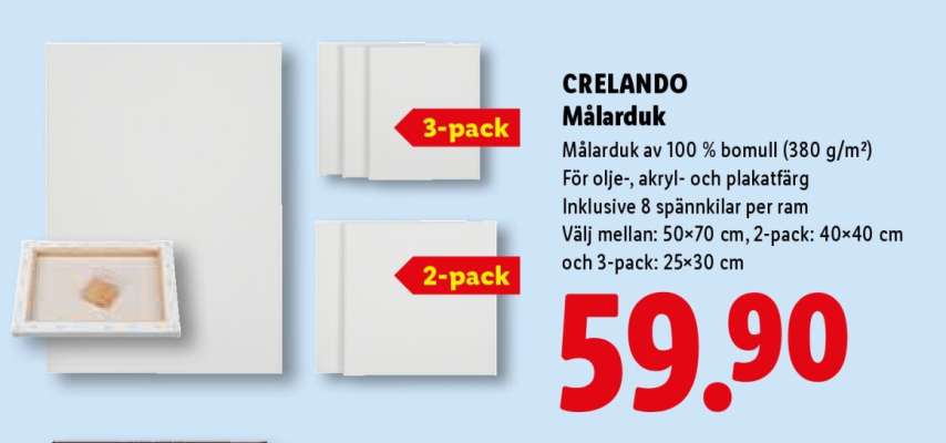 CRELANDO Målarduk