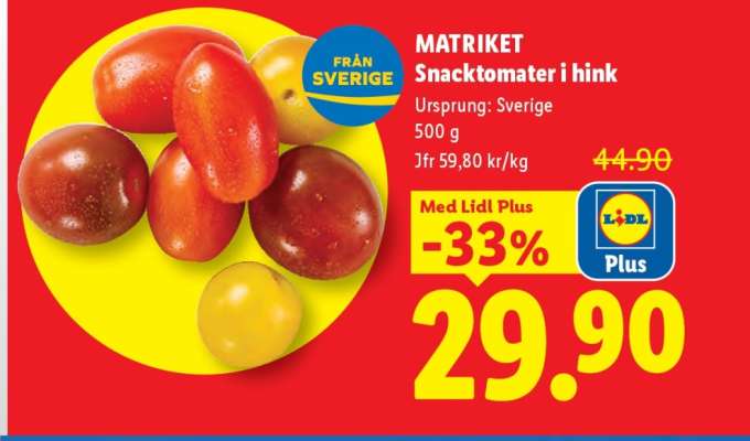 MATRIKET Snacktomater i hink