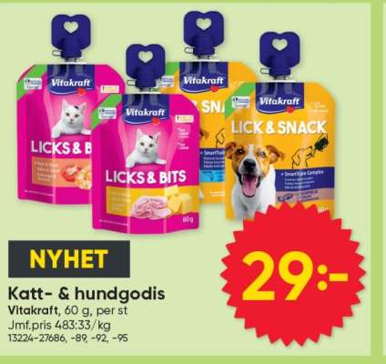 Katt- & hundgodis