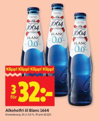 Alkoholfri öl Blanc 1664