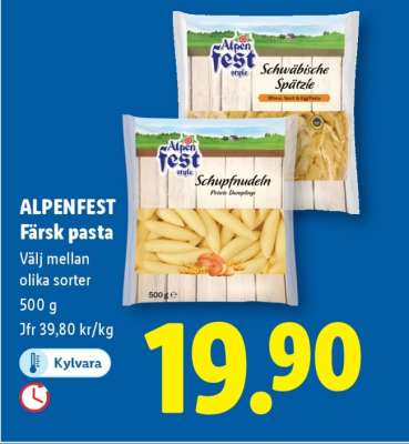 ALPENFEST Färsk pasta