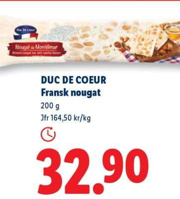 Duc De Coeur Fransk nougat