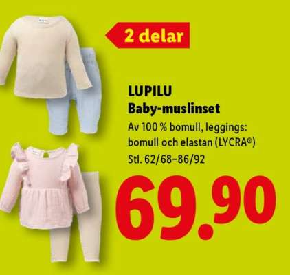 LUPILU Baby-muslinset