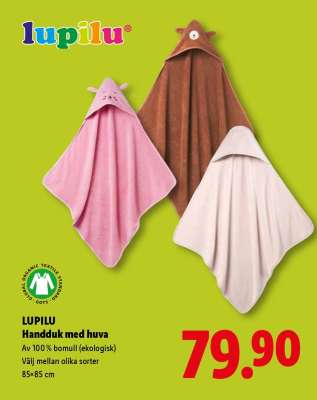 LUPILU Handduk med huva