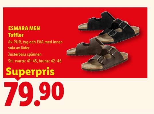 ESMARA MEN Tofflor