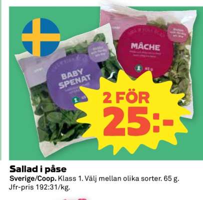Sallad i påse