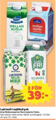 LAKTOSFRI MJÖLKDRYCK