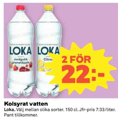 Kolsyrat vatten Loka