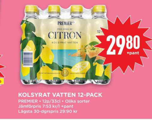 Kolsyrat Vatten 12-pack