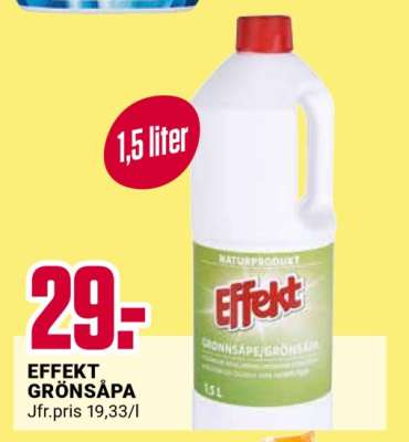 EFFEKT GRÖNSÅPA