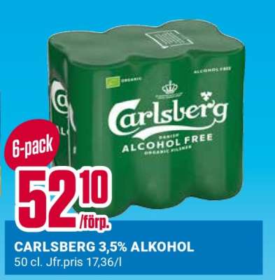 CARLSBERG 3,5% ALKOHOL