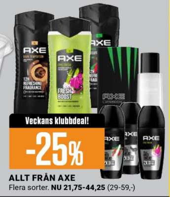 ALLT FRÅN AXE