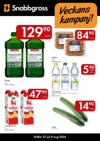 Snabbgross reklamblad - 27/7 2026 - 9/8 2026.