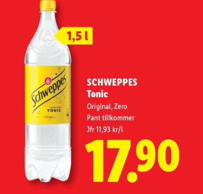 SCHWEPPES TONIC
