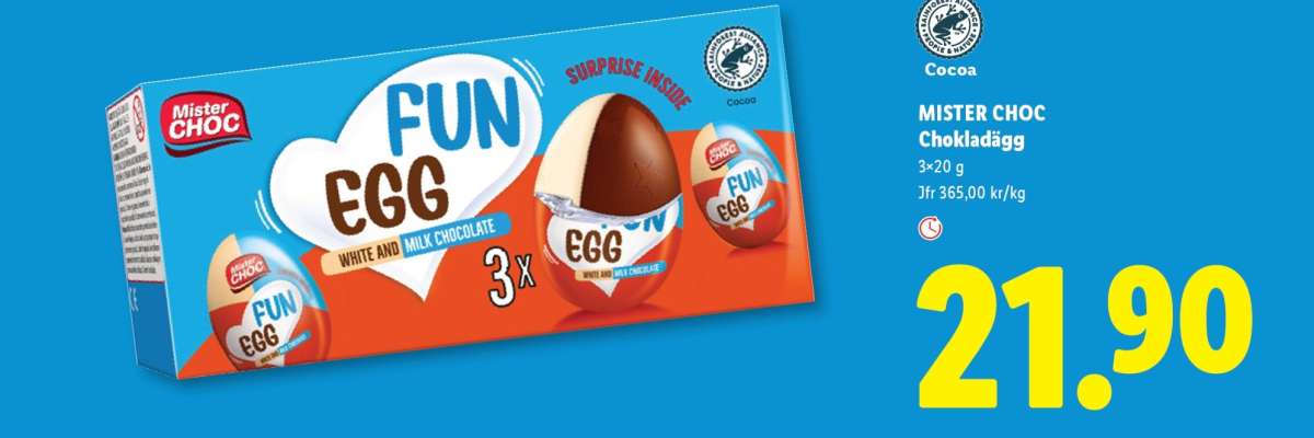 MISTER CHOC Chokladägg