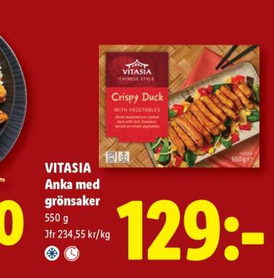 Vitasia Anka med grönsaker
