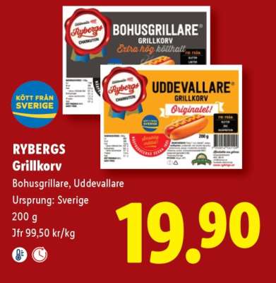 RYBERGS Grillkorv
