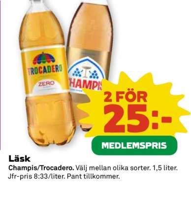 Läsk Champis/Trocadero
