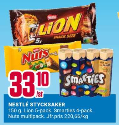 NESTLÉ STYCKSAKER