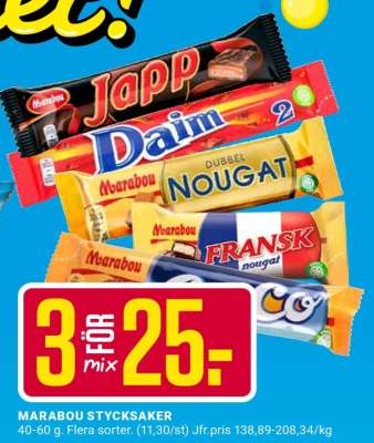 MARABOU STYCKSAKER