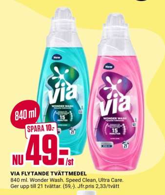 VIA Flytande Tvättmedel