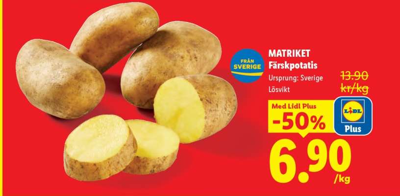 Matriket Färskpotatis