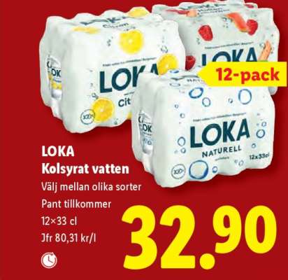 Loka kolsyrat vatten
