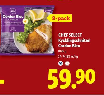 CHEF SELECT Kycklingschnitzel Cordon Bleu