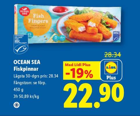 OCEAN SEA Fiskpinnar