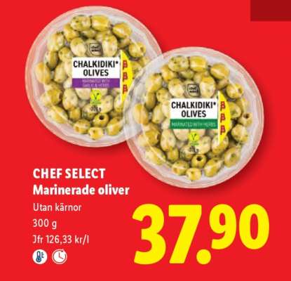 CHEF SELECT Marinerade oliver