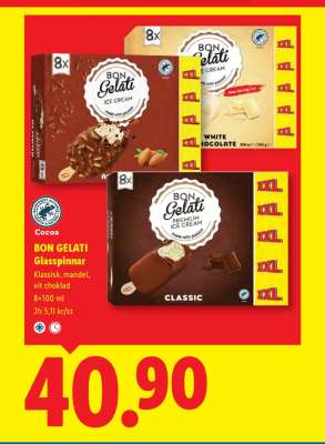 BON GELATI Glasspinnar